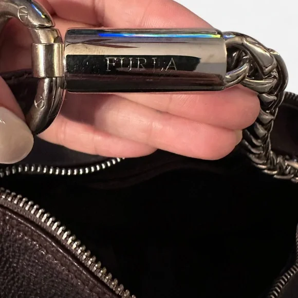 Furla Dark Brown Leather Bag - Picture 4 of 7